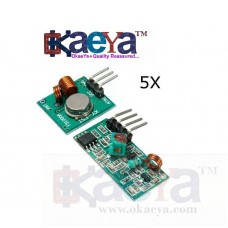 OkaeYa 5Pcs 315MHz XD-FST XD-RF-5V Wireless Transmitter Receiver Module